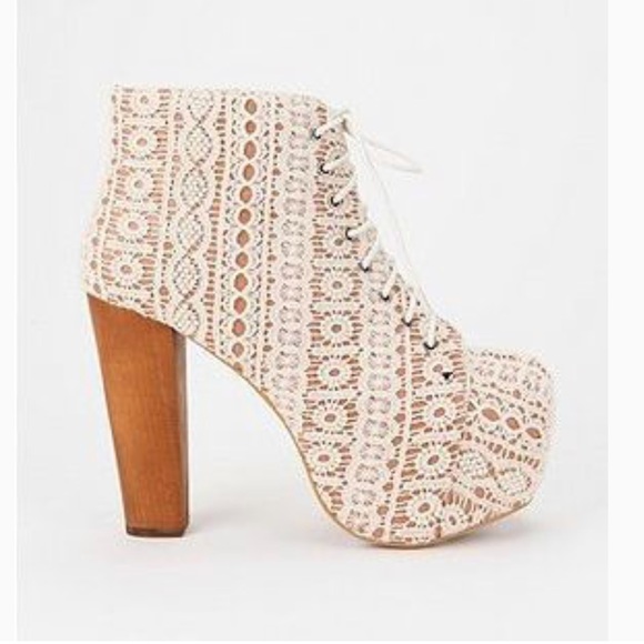 Jeffrey Campbell Shoes - Jeffrey Campbell Lita Lace Platform Booties